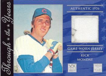 2002 Topps American Pie Spirit of America - Through the Year Relics #TTY-RM Rick Monday Front