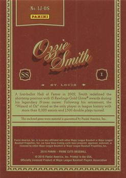 2016 Panini Prime Cuts - Icons Jerseys #IJ-OS Ozzie Smith Back