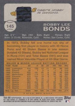 2002 Topps Archives - Autographs #TAA-BB Bobby Bonds Back