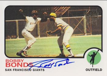 2002 Topps Archives - Autographs #TAA-BB Bobby Bonds Front