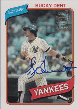 2002 Topps Archives - Autographs #TAA-BD Bucky Dent Front