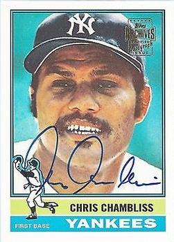 2002 Topps Archives - Autographs #TAA-CC Chris Chambliss Front