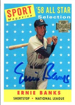 2002 Topps Archives - Autographs #TAA-EB Ernie Banks Front