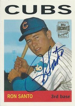 2002 Topps Archives - Autographs #TAA-RS Ron Santo Front