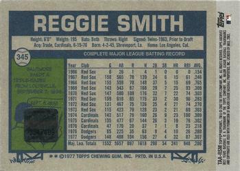 2002 Topps Archives - Autographs #TAA-RSM Reggie Smith Back