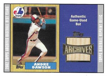 2002 Topps Archives - Bat Relics #TBR-AD Andre Dawson Front