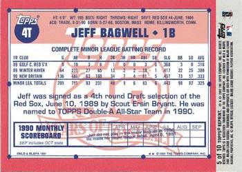 2002 Topps - Archives Future Rookie Reprints #5 Jeff Bagwell Back