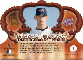 2000 Pacific Crown Royale #4 Derrick Turnbow Back
