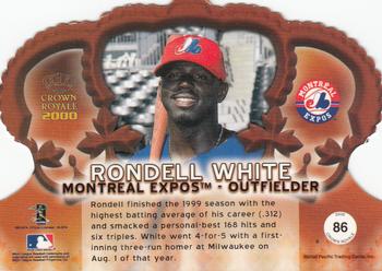 2000 Pacific Crown Royale #86 Rondell White Back