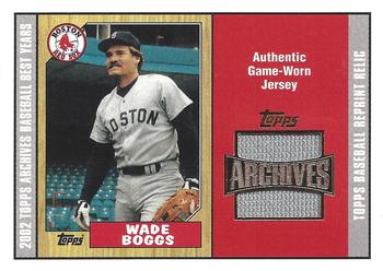 2002 Topps Archives - Uniform Relics #TUR-WB Wade Boggs Front