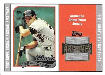 2002 Topps Archives - Uniform Relics #TUR-WC Will Clark Front