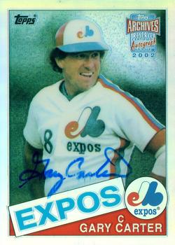 2002 Topps Archives Reserve - Autographs #TRA-GC Gary Carter Front