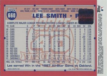 2002 Topps Archives Reserve - Autographs #TRA-LS Lee Smith Back