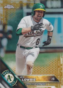 2016 Topps Chrome Update - Gold Refractor #HMT40 Jed Lowrie Front