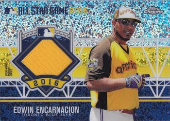 2016 Topps Chrome Update - All-Star Stitches Relics #ASRC-EE Edwin Encarnacion Front