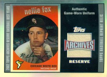 2002 Topps Archives Reserve - Uniform Relics #TRR-NF Nellie Fox Front