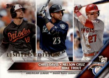 2016 Topps - Limited #26 Chris Davis / Nelson Cruz / Mike Trout Front