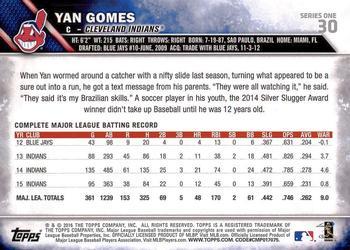 2016 Topps - Limited #30 Yan Gomes Back