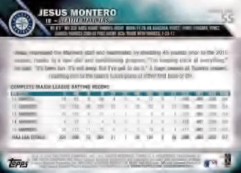 2016 Topps - Limited #55 Jesus Montero Back
