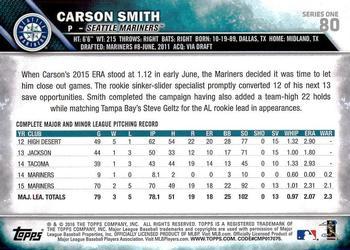 2016 Topps - Limited #80 Carson Smith Back