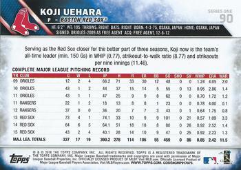 2016 Topps - Limited #90 Koji Uehara Back