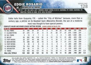 2016 Topps - Limited #128 Eddie Rosario Back