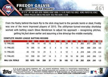 2016 Topps - Limited #461 Freddy Galvis Back