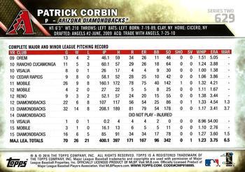 2016 Topps - Limited #629 Patrick Corbin Back