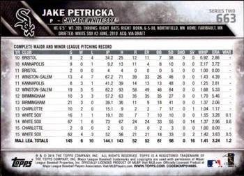 2016 Topps - Limited #663 Jake Petricka Back