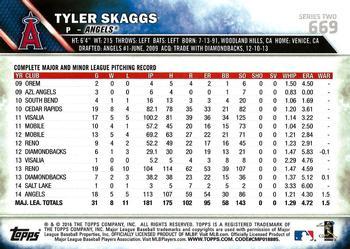 2016 Topps - Limited #669 Tyler Skaggs Back