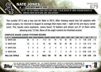 2016 Topps - Limited #679 Nate Jones Back