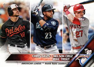 2016 Topps Mini #26 American League Home Run Leaders Front
