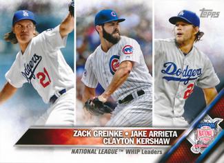 2016 Topps Mini #125 National League WHIP Leaders Front