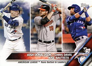 2016 Topps Mini #162 American League Runs Batted In Leaders Front