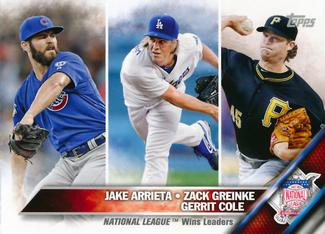 2016 Topps Mini #220 National League Wins Leaders Front