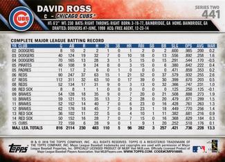2016 Topps Mini #441 David Ross Back