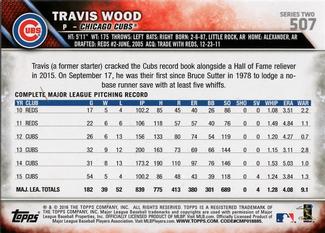 2016 Topps Mini #507 Travis Wood Back