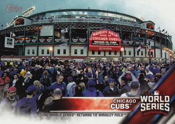 2016 Topps Chicago Cubs World Series Champions Box Set #WS-6 Wrigley Field Front