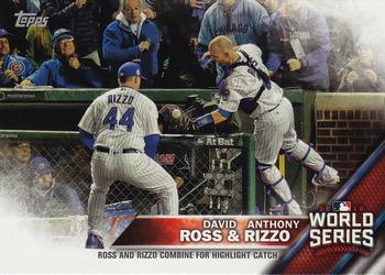 2016 Topps Chicago Cubs World Series Champions Box Set #WS-7 David Ross / Anthony Rizzo Front