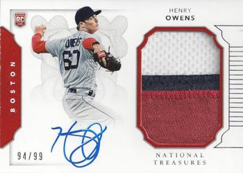 2016 Panini National Treasures #169 Henry Owens Front