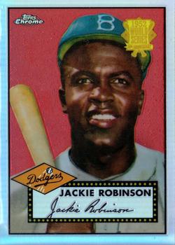 2002 Topps Chrome - 1952 Reprints Refractors #52R-10 Jackie Robinson  Front