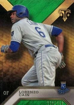 2016 Topps Triple Threads - Emerald #22 Lorenzo Cain Front