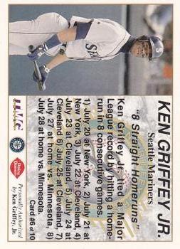 1994 Dairy Queen Ken Griffey Jr's Golden Moments #6 Ken Griffey Jr. Back