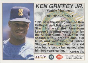 1994 Dairy Queen Ken Griffey Jr's Golden Moments - Gold #3 Ken Griffey Jr. Back