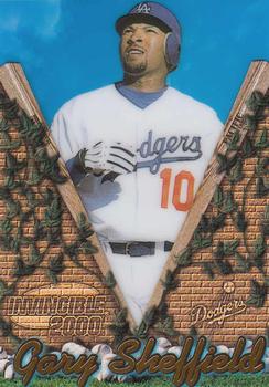 2000 Pacific Invincible #77 Gary Sheffield Front