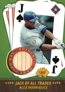 2002 Topps Chrome - 5-Card Stud Jack of all Trades #5JC-AR Alex Rodriguez Front