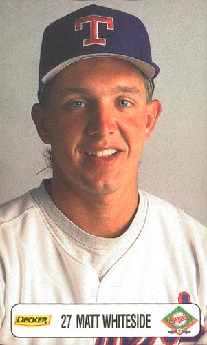 1993 Decker Texas Rangers Photocards #NNO Matt Whiteside Front