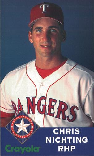 1995 Crayola Texas Rangers Photocards #NNO Chris Nichting Front