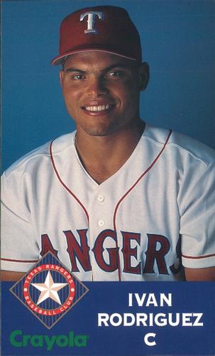1995 Crayola Texas Rangers Photocards #NNO Ivan Rodriguez Front