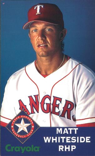 1995 Crayola Texas Rangers Photocards #NNO Matt Whiteside Front